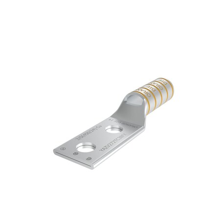 Burndy Cu compression long barrel flex conductor, 2 holes/W/ insp window, 3/ YAZV272TC38FX